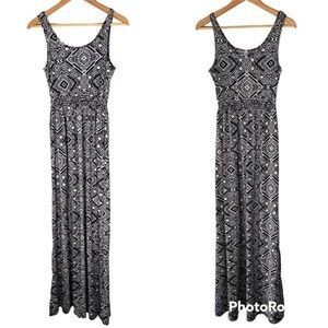 MUDD Tribal Aztec Geometric Print Maxi Dress M